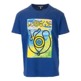 Heren loewe T-shirt met oogprint, korte mouwen, blauw H6109822Pc-5130 Heren loewe T-shirt met oogprint, korte mouwen, blauw H6109822Pc-5130