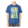 Heren loewe T-shirt met oogprint, korte mouwen, blauw H6109822Pc-5130