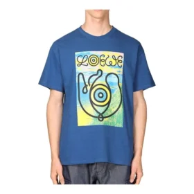 Heren loewe T-shirt met oogprint, korte mouwen, blauw H6109822Pc-5130 Heren loewe T-shirt met oogprint, korte mouwen, blauw H6109822Pc-5130