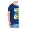 Heren loewe T-shirt met oogprint, korte mouwen, blauw H6109822Pc-5130