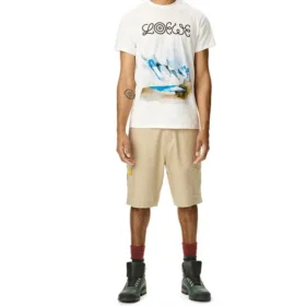 Heren loewe wit T-shirt met ‘White Snow Mountain’-print en korte mouwen H6299983Pc-2100 Heren loewe wit T-shirt met ‘White Snow Mountain’-print en korte mouwen H6299983Pc-2100