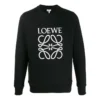 Heren-trui met loewe-merklogo, zwart H6109900Cr-1100
