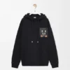 Hoodie met relaxte pasvorm van katoen