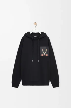 Hoodie met relaxte pasvorm van katoen