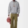 Hoodie met relaxte pasvorm van katoen