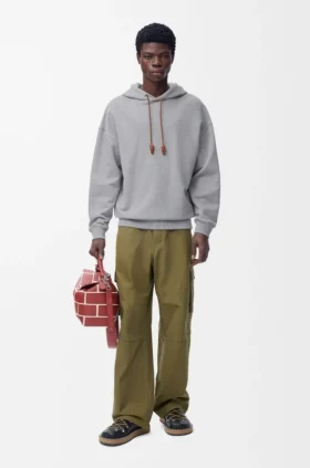 Hoodie met relaxte pasvorm van katoen