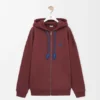 Hoodie met ritssluiting van katoen