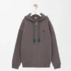 Hoodie met ritssluiting van katoen
