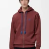 Hoodie met ritssluiting van katoen