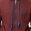 Hoodie met ritssluiting van katoen