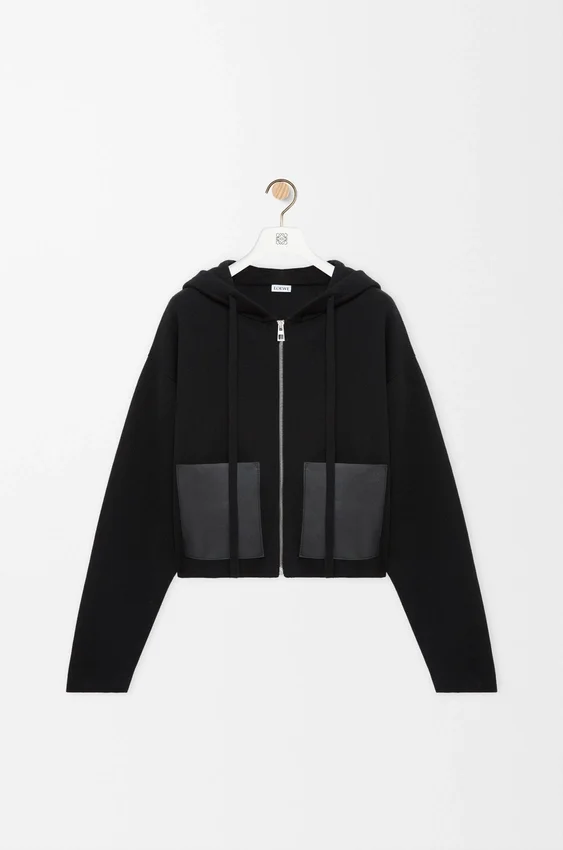 Hoodie met ritssluiting van wol Hoodie met ritssluiting van wol