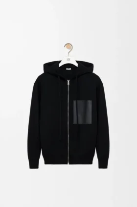 Hoodie met ritssluiting van wol
