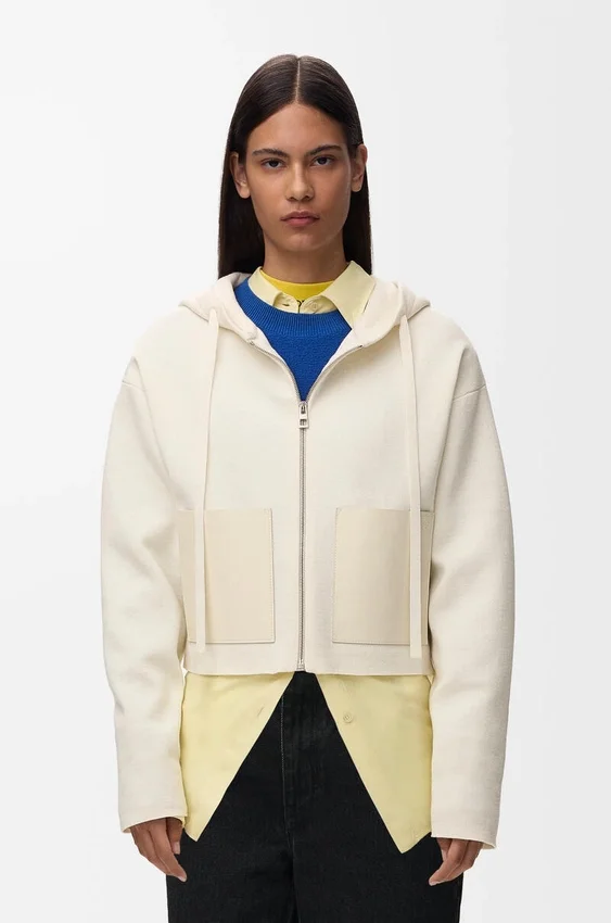 Hoodie met ritssluiting van wol Hoodie met ritssluiting van wol