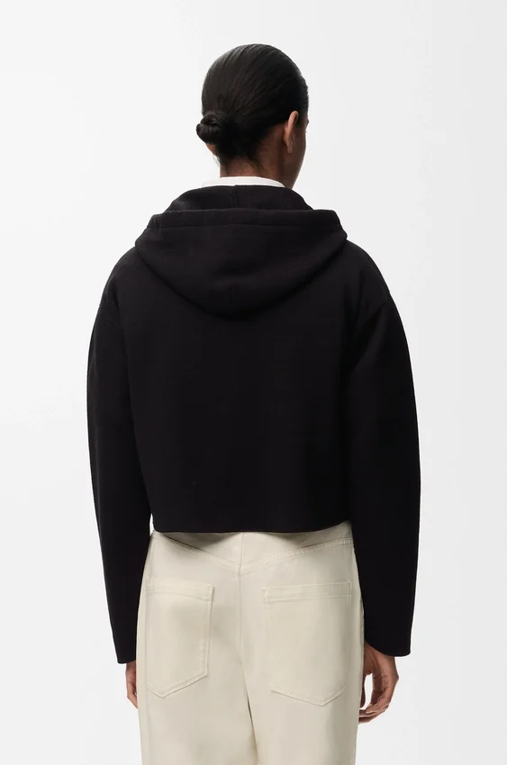 Hoodie met ritssluiting van wol Hoodie met ritssluiting van wol