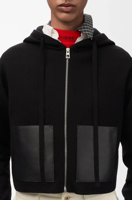 Hoodie met ritssluiting van wol Hoodie met ritssluiting van wol