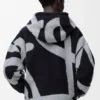 Hoodie met ritssluiting van wol en katoen