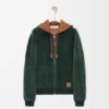 Hoodie van shearling