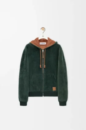 Hoodie van shearling