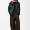 Hoodie van shearling