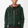 Hoodie van shearling