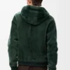 Hoodie van shearling