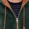 Hoodie van shearling