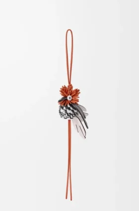 Hoopoe-vogelbedeltje van klassiek kalfsleer