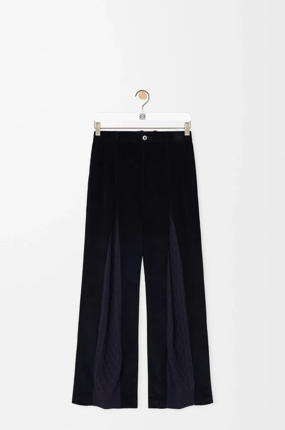 Hybride broek van katoen en wol Hybride broek van katoen en wol