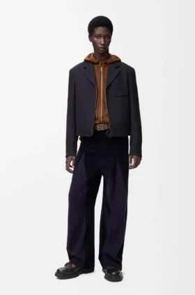 Hybride broek van katoen en wol Hybride broek van katoen en wol