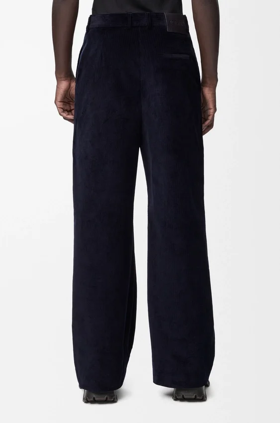Hybride broek van katoen en wol Hybride broek van katoen en wol