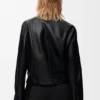 Jasje met riem van nappa-lamsleer Jasje met riem van nappa-lamsleer