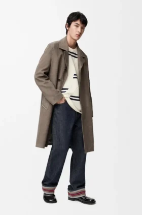 Jeans met omgeslagen pijpen van denim