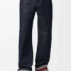 Jeans met omgeslagen pijpen van denim Jeans met omgeslagen pijpen van denim
