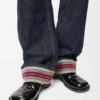 Jeans met omgeslagen pijpen van denim Jeans met omgeslagen pijpen van denim