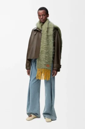 Jeans met riemen van denim Jeans met riemen van denim