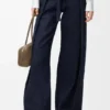 Jeans met riemen van denim