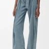 Jeans met riemen van denim Jeans met riemen van denim