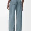 Jeans met riemen van denim Jeans met riemen van denim
