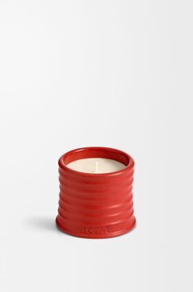 Kaars met kleine tomatenbladeren