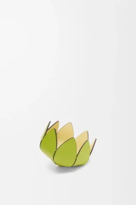 Kleine cactus-speldendoos van zacht kalfsleer Kleine cactus-speldendoos van zacht kalfsleer