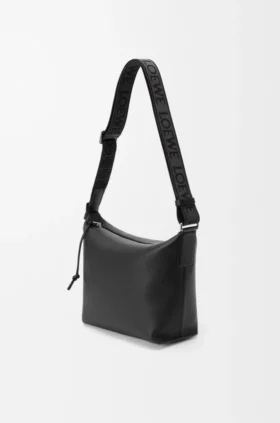 Kleine Cubi-crossbodytas van soepel, glad kalfsleer en jacquard