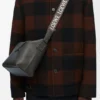 Kleine Cubi-crossbodytas van soepel, glad kalfsleer en jacquard Kleine Cubi-crossbodytas van soepel, glad kalfsleer en jacquard