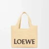 Kleine loewe Font Tote van raffia Kleine loewe Font Tote van raffia