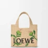 Kleine loewe Font Tote van raffia Kleine loewe Font Tote van raffia