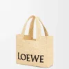 Kleine loewe Font Tote van raffia Kleine loewe Font Tote van raffia