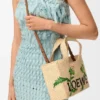 Kleine loewe Font Tote van raffia Kleine loewe Font Tote van raffia