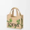 Kleine loewe Font Tote van raffia Kleine loewe Font Tote van raffia