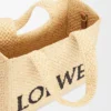 Kleine loewe Font Tote van raffia Kleine loewe Font Tote van raffia