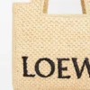 Kleine loewe Font Tote van raffia Kleine loewe Font Tote van raffia