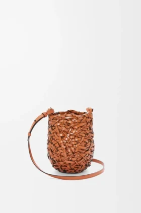 Kleine Nest Basket-tassen van kalfsleer